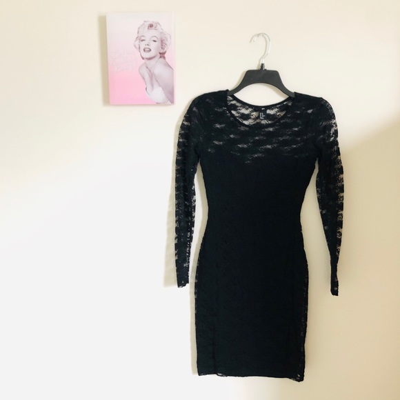 Black Lace Dress - Picture 1 of 5